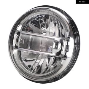 Eマーク認定 7インチ LED ヘッドライト H4 ハイロービーム DRL付き LADA NIVA 4X4 JEEP WRANGLER TJ JK JL LAND ROVER DEFENDER HUMMER - 1PCS Silver3