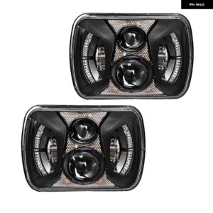 90W 5X7 6X7インチ LED ヘッドライト ジープ ラングラー YJ チェロキー XJ MJ フォード シボレー シボレー GMC トヨタ 日産 H6054 シールドビーム - Type B 1 SET