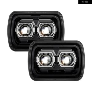 90W 5X7 6X7インチ LED ヘッドライト ジープ ラングラー YJ チェロキー XJ MJ フォード シボレー シボレー GMC トヨタ 日産 H6054 シールドビーム - Type A 1 SET