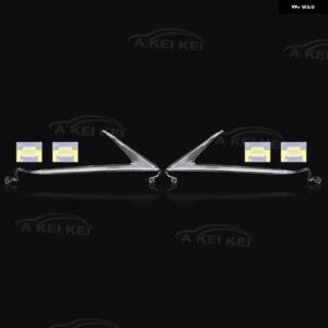 車用DRL ヘッドライト ライトガイドストリップ レクサス LX570 2016-19 LED回路基板 光源ボード チップボード - A pair DRL and Chip