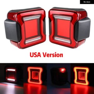 LED リア テールライト ジープ ラングラー JL 2018-2024 リバースブレーキ ランニングライト ウィンカーランプ - USA version