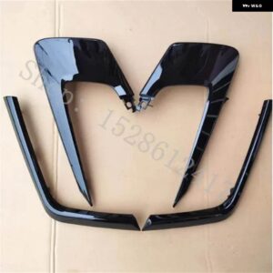 カー スタイリング ABSピアノブラック車フロント バンパー バー トリム 三菱 ASX 2016-19アクセサリー - black