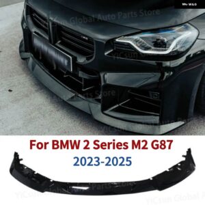 車用フロント バンパー スプリッターリップロアスポイラー ブレードオートキット BMW 2シリーズ M2 G87 2023-2025 - Gloss Black