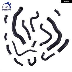 15個 クーラント シリコン ラジエーター ホース ミニ クーパー S MK1 R52 R53 1.6 スーパーチャージド トライテック エンジン 2001-2006 RHD - Matt Black