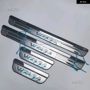 ステンレス ミラー ドアシル/ スカッフプレート /ドアシル4個 スズキ ビターラ 2015-19 カー スタイリング - Silver B