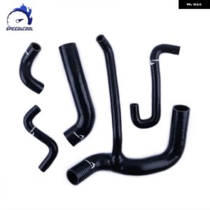 1989-1994 ランドローバー ディスカバリー 200TDI 2.5L 1990-93 ラジエーター クーラント シリコン ホース パイプ チューブ キット - black