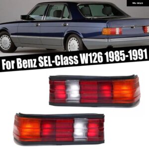 ベンツ SEL クラス W126 1985-1991 リアテールランプ シグナルランプ ハザード ブレーキライト リアストップランプ テールライト ハウジング バルブ 無 - Only Left