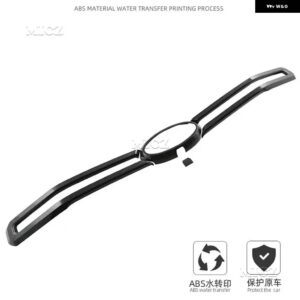 フォード レンジャー エベレスト カーボン ABS クローム カーフロントセンター グリル トリムモールディング プロテクター ステッカー スタイリング 2023 - Carbon fiber color