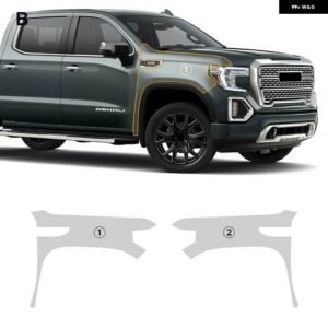プレカット PPF GMC SIERRA AT4 DENALI SLT 2019-2021 ペイントプロテクションフィルム 8.5ミル TPU クリアブラキット 車体 ステッカー フィルム - fender