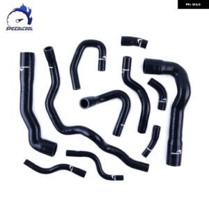 1992-1999 BMW E36 323I 325I 328I M3 1993-98 シリコン ラジエーター ヒーターホースキット - black