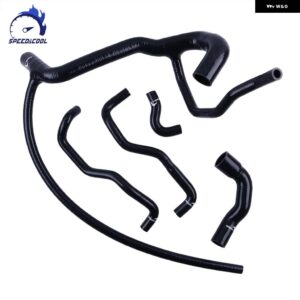 1994-1998 ランドローバー ディスカバリー MK1 300TDI 2.5L 車用シリコン ラジエーター クーラント パイプ チューブ ホースキット - black