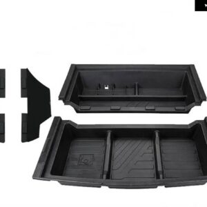 ABS製 車用 リア トランク ボトム 収納 ボックス オーガナイザー VW ID.4 CROZZ ID4 X 2024-2021 ID4 カーゴ 収納 ケース アクセサリー - 4PCS Full Set