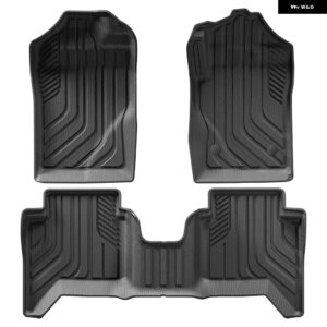 フォード レンジャー 2023 2024 TPE 3D カーフロアマット フットセット パッド 3個 全ウェザー型 オートアクセサリー - Ranger RHD 3PCS