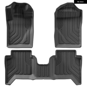 フォード レンジャー 2023 2024 TPE 3D カーフロアマット フットセット パッド 3個 全ウェザー型 オートアクセサリー - Ranger LHD 3PCS