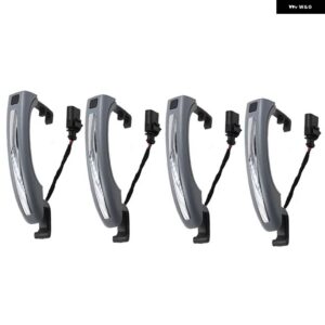 4個 スマートセンサー 外装 ドアハンドル アウディ Q7 2007-2015 4L0837205A 4L0837205B 4L0837207A - 4Pcs New