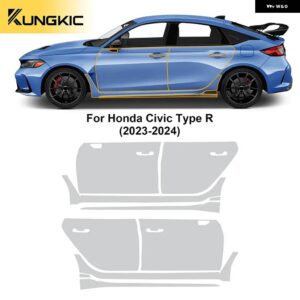 ホンダ シビック タイプR 2023 2024 TPU ペイント フィルム 車体 ステッカー 傷防止 クリア PPF アクセサリー - doors
