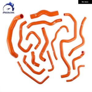 2003-2007 日産 350Z Z33 G35 3.5L VQ35DE エンジン シリコン ラジエーター ブリーザー クーラント パイプ チューブ ホース キット - Orange