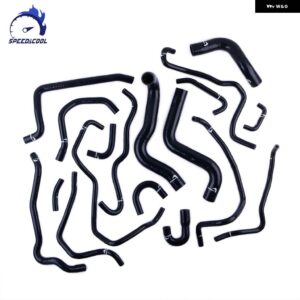 2003-2008 マツダ RX-8 RX8 231 SE3P 13B-MSP RHD 車用 シリコン ラジエーター クーラント ブリーザー ホース チューブ パイプ キット - black