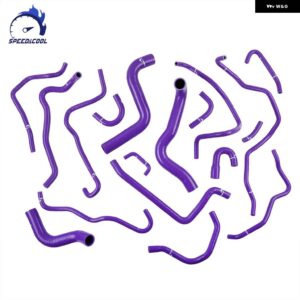 2003-2008 マツダ RX-8 RX8 231 SE3P 13B-MSP RHD 車用 シリコン ラジエーター クーラント ブリーザー ホース チューブ パイプ キット - Purple