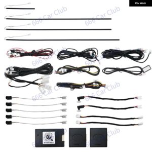 256色LEDベント 装飾 ランプ フォード マスタング2015-2023 BLUETOOTHアプリ コントロール カーエアタービン アウトレット ノズル アンビエントライト - Mustang Ambientlight