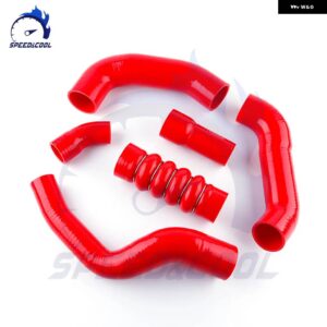 車用シリコンインタークーラーホース チューブ パイプ キット フォード モンデオ MK3 ST TDCI 2.0 2.2 ターボ ハイパフォーマンス - Red