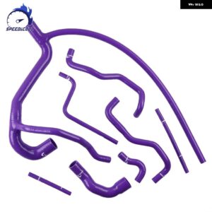 1994-1998 ランドローバー ディスカバリー MK1 300TDI シリコン ラジエーター クーラント フルコンプリートセット パイプ チューブ ホースキット - Purple