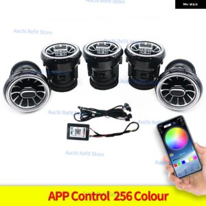 256色 LED エアベント アウディ TT 2007-2014 APP コントロール カー エアコン ターボ アウトレット デコレーションランプ アンビエントライト 改装済み - Audi TT Vent