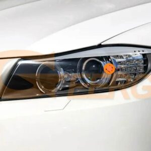 BMW 3シリーズ E90 E91 E92 E93 キセノン ヘッドライト RFリモートBLUETOOTHアプリ マルチカラークリスタルDTM M4 スタイル RGB LEDエンジェルアイキット - For E90 E91 LCI