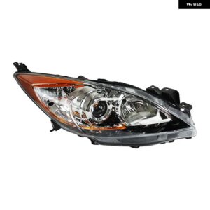 カーアクセサリー ヘッドライト マツダ 3 BL 2006 2007 2008 2010 フロント バンパー ヘッドランプ ドライビングライト シグナルランプ ハウジング バルブ - Right