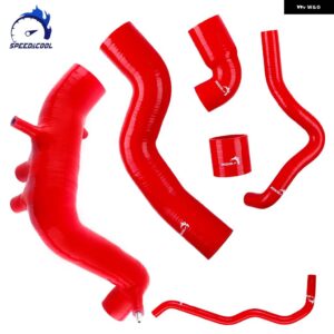 6個 1998-2006 VW アウディ TT A3 1.8T GOLF MK4 GTI ビートル シリコン エア ターボ ブースト インタークーラー ホース チューブ パイプ キット - Red