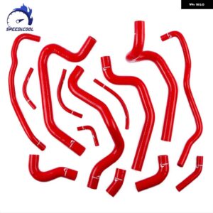 1984-1989 トヨタ MR2 MK1 AW11 4A-GE 4A-GZE エンジン シリコン ラジエーター クーラント ホース キット - Red