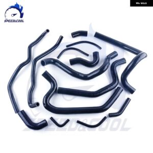 1984-1989 トヨタ MR2 MK1 AW11 4A-GE 4A-GZE エンジン シリコン ラジエーター クーラント ホース キット - black