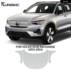 8.5ミル 傷防止 プレカット TPU PPF ボルボ XC40 リチャージ 2023 2024 車用ペイント フィルム ボディ ステッカー - engine