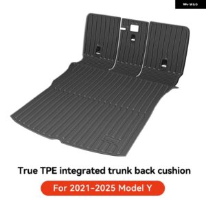 テスラ TPE トランク マット モデル3 Y ハイランド 2021-2025 四季対応 防水 滑り止め TPE 専用カーアクセサリー - MY 2021-2025