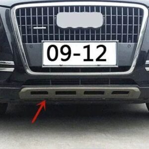 ステンレス 前後 バンパー ガードプレート 傷防止カーアクセサリー アウディ Q5 2009-2017 - 2009-2012