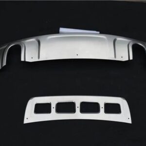 ステンレス 前後 バンパー ガードプレート 傷防止カーアクセサリー アウディ Q5 2009-2017 - 2009-20123