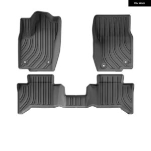 LHDフロアマット トヨタ ランドクルーザー プラド J250 LC250 5人乗り TPE 全ウェザー型フロアライナー トランク マットアクセサリー 2024 2025 - Floor mat 3pcs