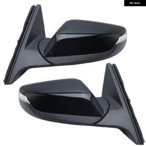 12ワイヤードアミラー アセンブリ シボレー シボレー マリブ 2016-2022 US バージョン スプレーペイント ブラック サイドウィングミラー カーアクセサリー - 1 Pair