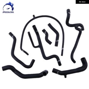 1992-1999 フォルクスワーゲン VW ゴルフ MK3 ジェッタ ヴェント GLX A3 パサート コラード VR6 2.8 シリコン ラジエーター クーラント パイプ ホース - Matt Black