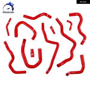 12個 2016-2023年式 フォード フィエスタ MK7 ST180 車用補助ブリーザー シリコン製クーラントホースキット - Red