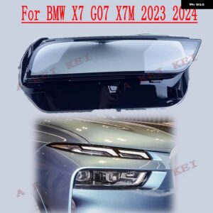 BMW X7 G07 X7M 2023 2024 車用 ヘッドランプ カバー ク リアランプ シェード フロント ヘッドライト レンズ シェルカバー - 1pcs for right light
