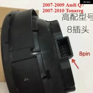 フォルクスワーゲン トゥアレグ アウディ Q7 バックミラー 調整モーター 3ピン 8ピン - 8pin front left