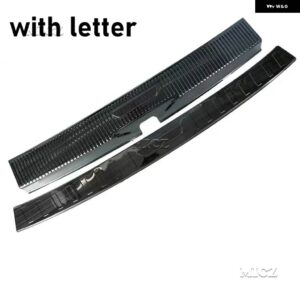 VW フォルクスワーゲン マルチバン T5 T6 2019 - 2022 2023 カーアクセサリー リアドア バンパー プロテクター シルプレート/ トランク トレッドプレート - F 2PCS