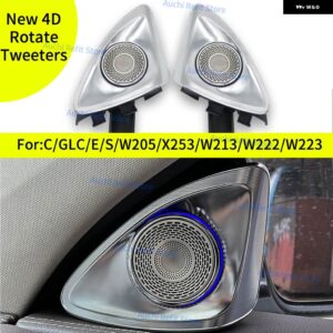64色 4D回転ツイーター スピーカー メルセデス ベンツ W213 W205 X253 W222 W223 W206 C/E/GLC/S クラス 車用 3Dト レブル ホーン改修 - E-class-W213 64Color