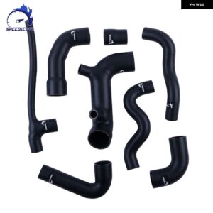 シリコンホースキット フィアット ウノ ターボ I.E 1.4 MK2 1989-1995 インタークーラー+ ラジエーター +エアインテークコネクタ シリコン チューブ - Matt Black