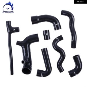 シリコンホースキット フィアット ウノ ターボ I.E 1.4 MK2 1989-1995 インタークーラー+ ラジエーター +エアインテークコネクタ シリコン チューブ - black