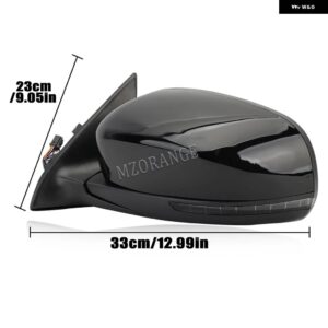 12ピンサイドドアミラー アセンブリ ジープ チェロキー KL 2014-18 ブラック バックミラー ライト 自動車アクセサリー - Left