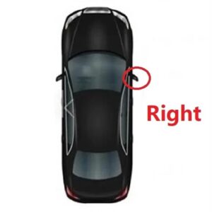 ドアウィングミラー VW ポロヴェント セダン 2010-15 カー スタイリング カーリアヒーター付き電動ミラー プライム済み - Right Side