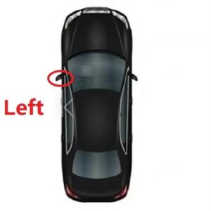 ドアウィングミラー VW ポロヴェント セダン 2010-15 カー スタイリング カーリアヒーター付き電動ミラー プライム済み - Left Side