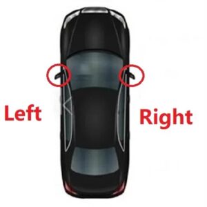 ドアウィングミラー VW ポロヴェント セダン 2010-15 カー スタイリング カーリアヒーター付き電動ミラー プライム済み - 1Pair